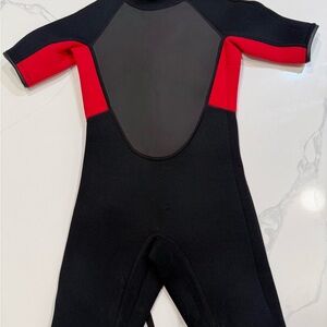 Source Unknown Kids Swim One Piece - Black and Red